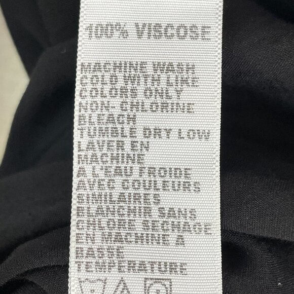 James Perse Womens Small Black Button Up Long Sleeve Blouse Shirt Lightweight - Picture 5 of 11